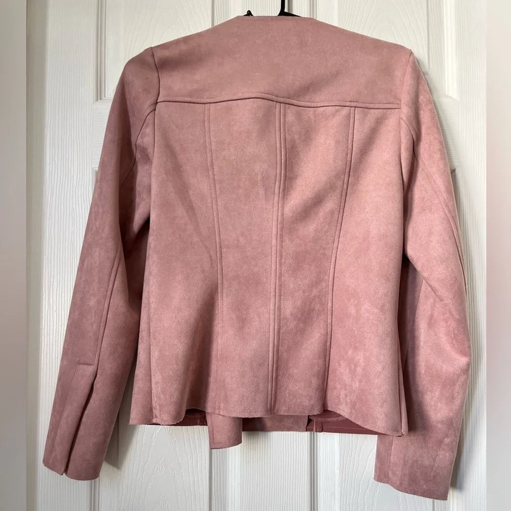 Kut From The Kloth Pink Faux Suede Jacket Small - Picture 2 of 7